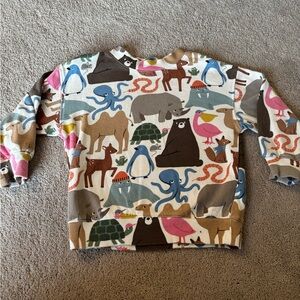 H&M Kids Animal Print Sweatshirt 4-6 size